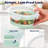 6 Piece Collapsible Silicone Round Food Storage Containers and Bowls with Airtight Snap Lock Lids