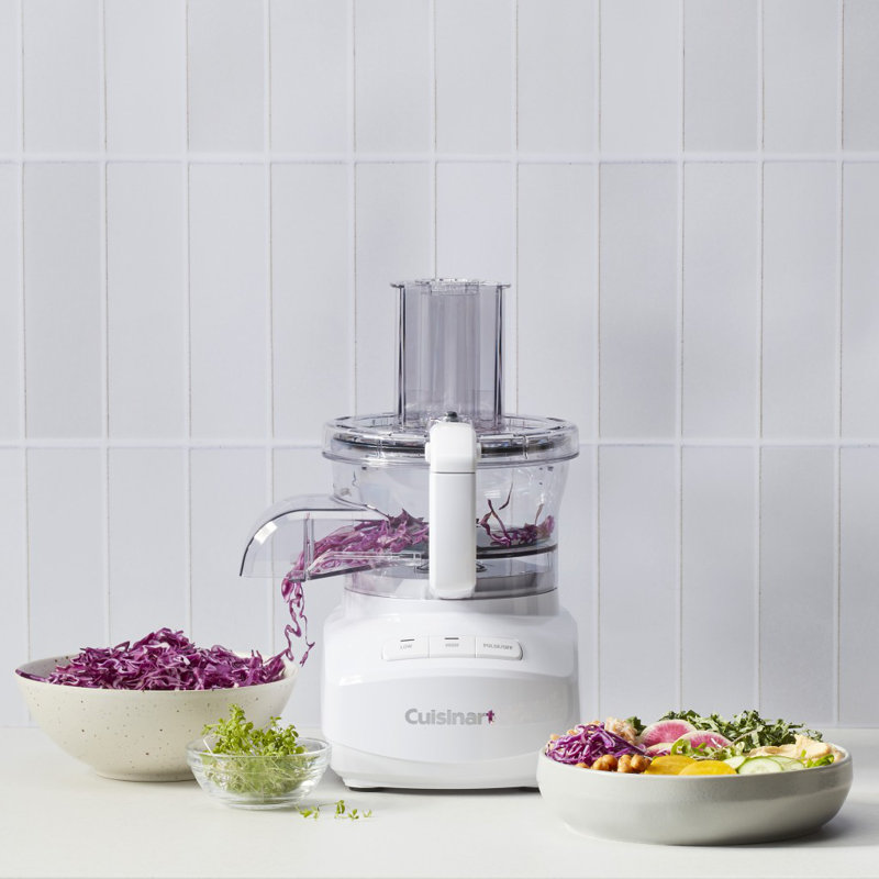 9-Cup Continuous Feed Electric Food Processor, White