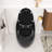 1.28 Glossy Black Egg Shape Single Flush Toilet, Seamless One - Piece, Quick Release Seat, 24.83 In Height, 117 Lb Package Weight Porcelain With Easy To Clean Design, 26.4 Depth, 27.6 Height-121633603