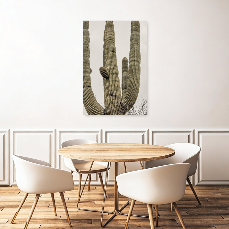 Reproduction d'art mural impressionnant de cactus de Saguaro, H 48 po x l 32 po
