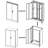 Black Metal Folding Storage Cabinet - Locking Doors, Adjustable Shelf, Filing Function For Home/office/school/garage