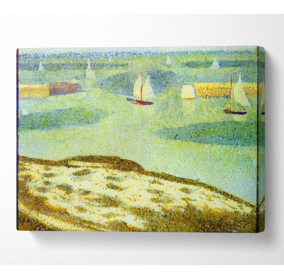 Seurat Eingang von Port-En-Bessin - Leinwanddrucke auf Leinwand