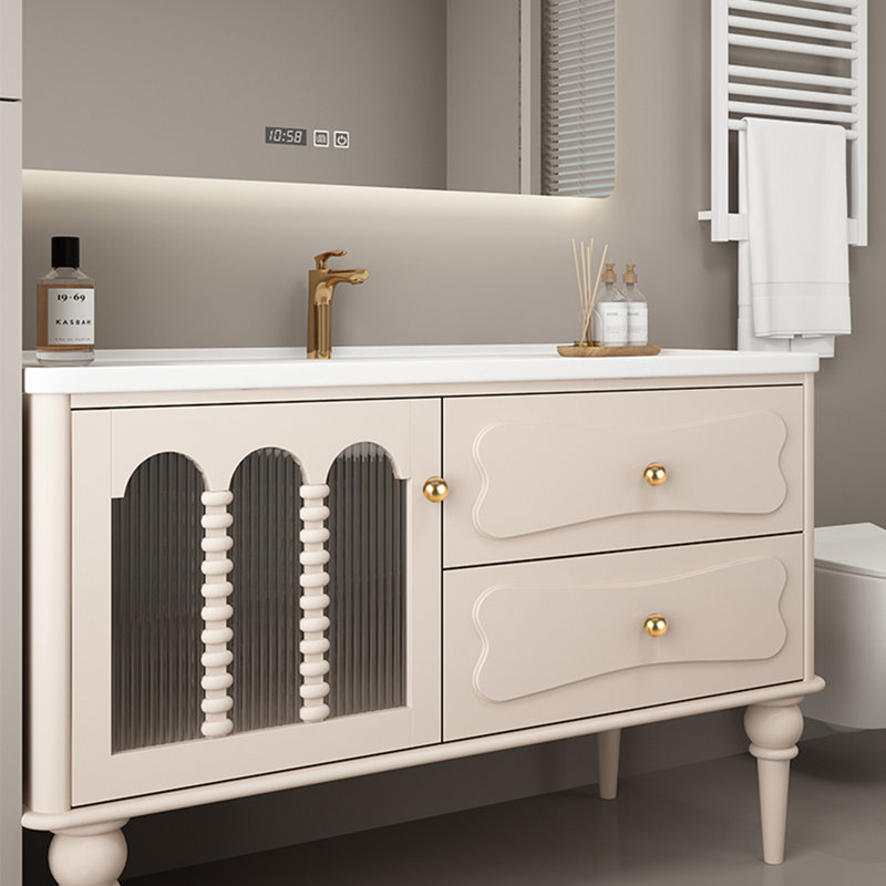 French light luxury simple bathroom cabinet