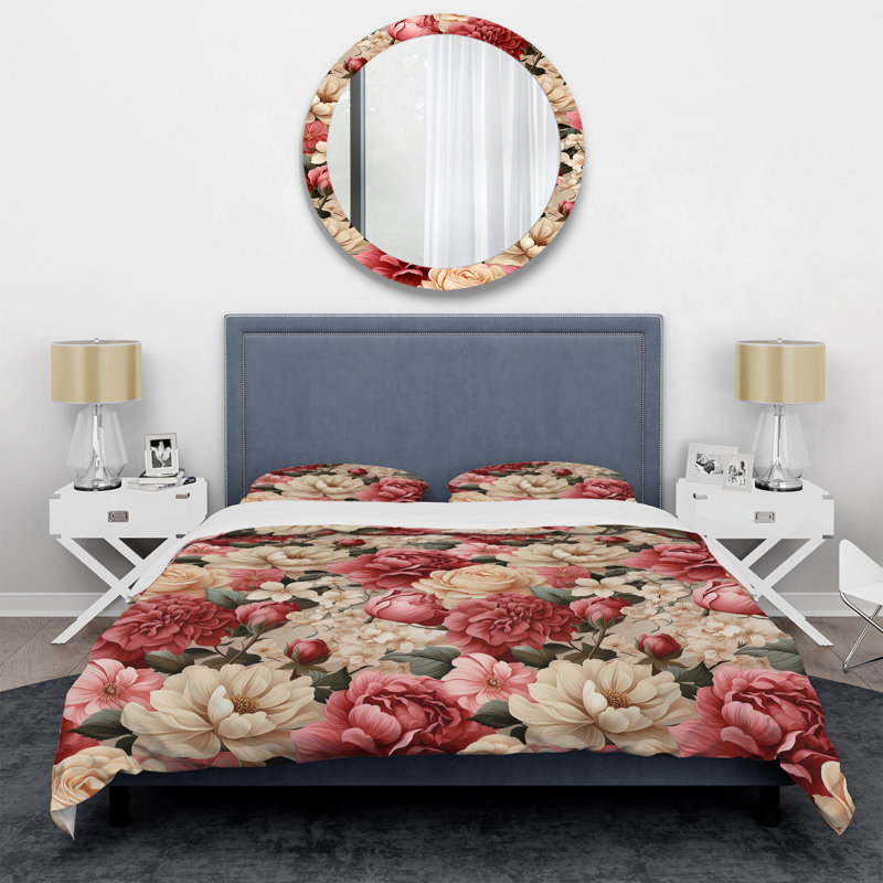 Ensemble de housse de couette Asley, Housse de couette simple + 1 taie décorative stan