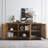 Wabi-sabi style design locker sideboard cabinet