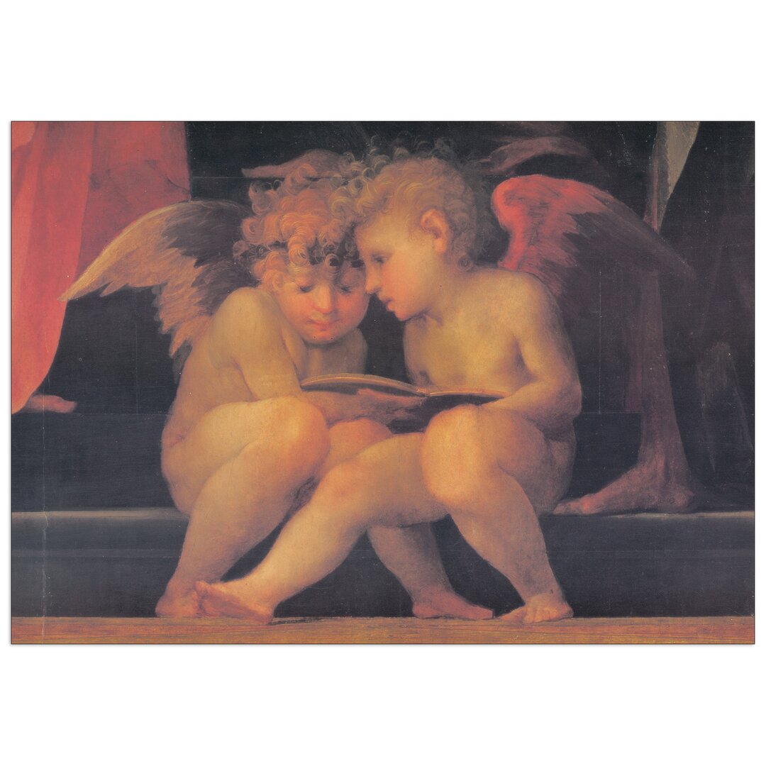 Paneel „Madonna E Santi“ von Rosso Fiorentino, Kunstdruck