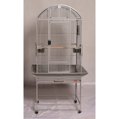 Medium Dome Top Bird Cage Platinum