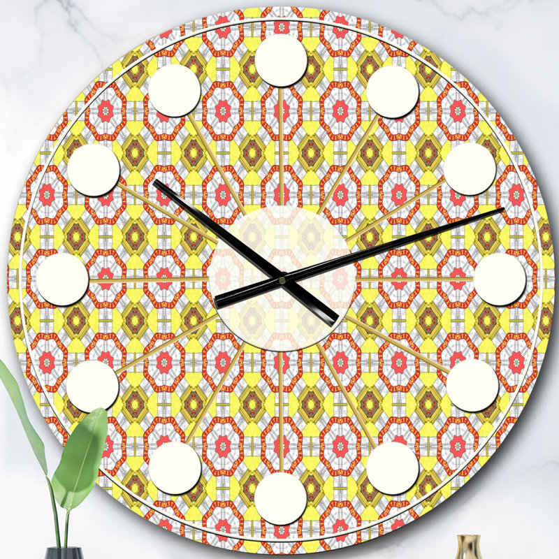 Horloge murale rétro Mid-Century, Surdimensionné