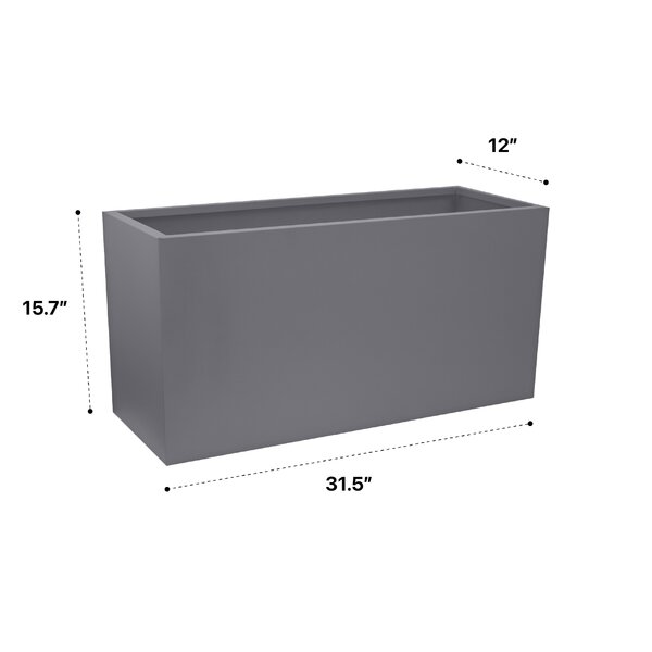 Wrought Studio Phineus Metal Planter Box & Reviews | Wayfair