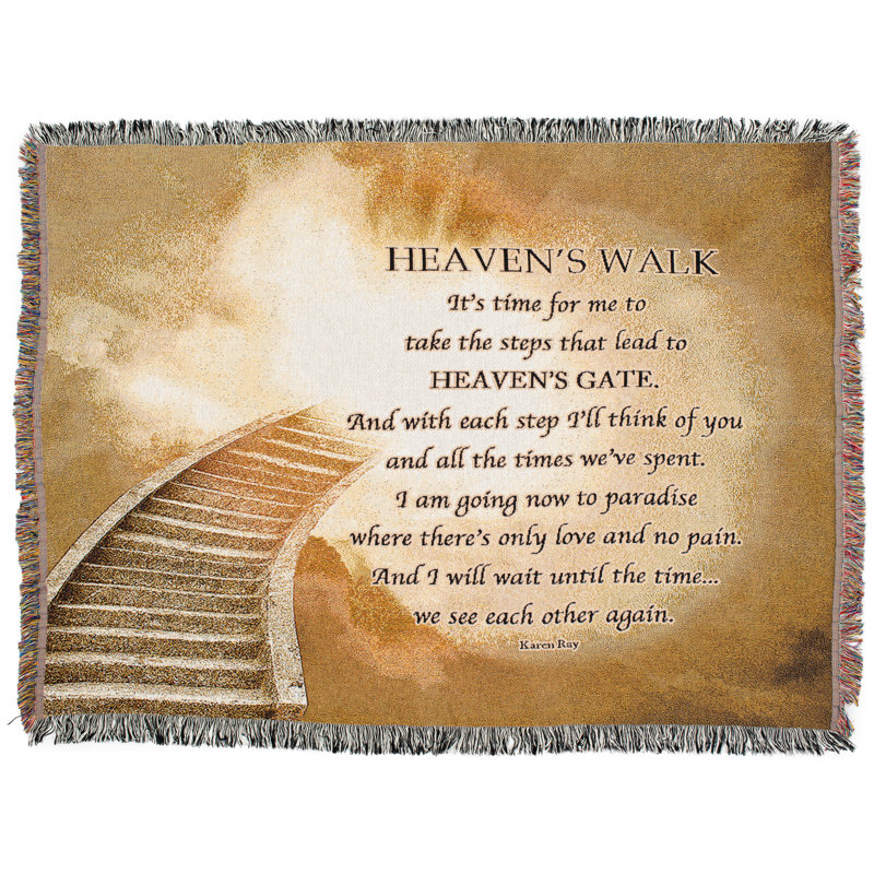 100% Cotton Throw Heavens Walk