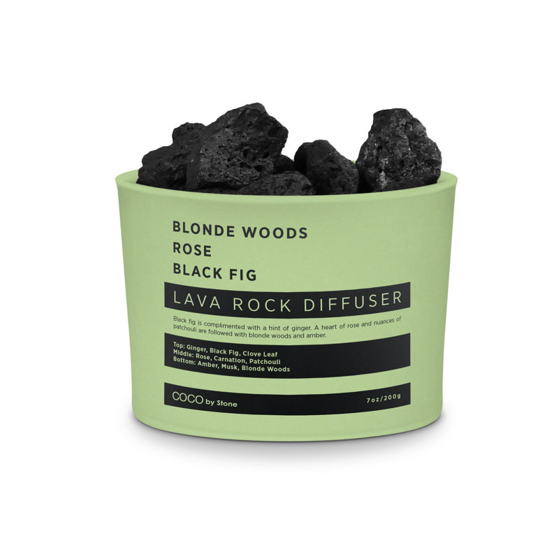Lava Rock Diffuser - Blonde Woods | Rose | Black Fig