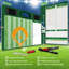 Baseball sec tableau effaçable pour entraîneurs 15 x 10,5 double face