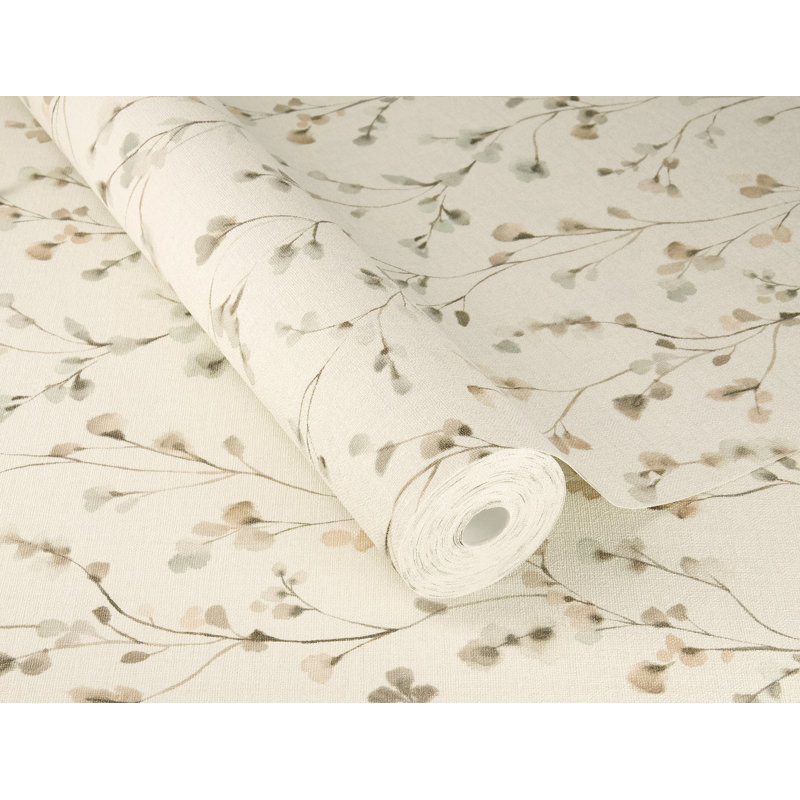 Romy Neutral Spring Spring Papier peint, Beige