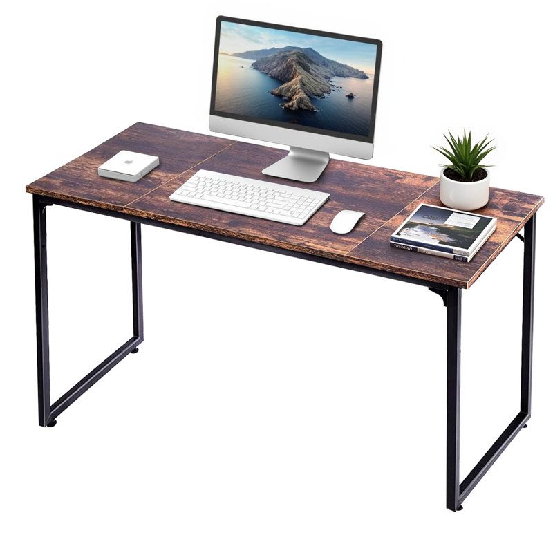 Bureau d'ordinateur, bureau pour le travail à domicile, poste de travail d'écriture de table d'ordinateur de style simple et moderne avec plateau de raccordement