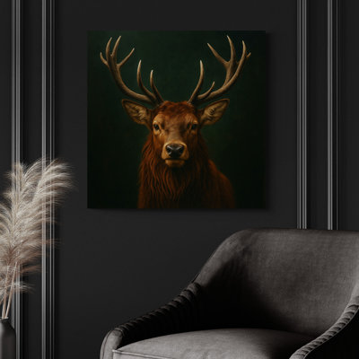 Majestic Stag Wall Art - Canvas Framed Print