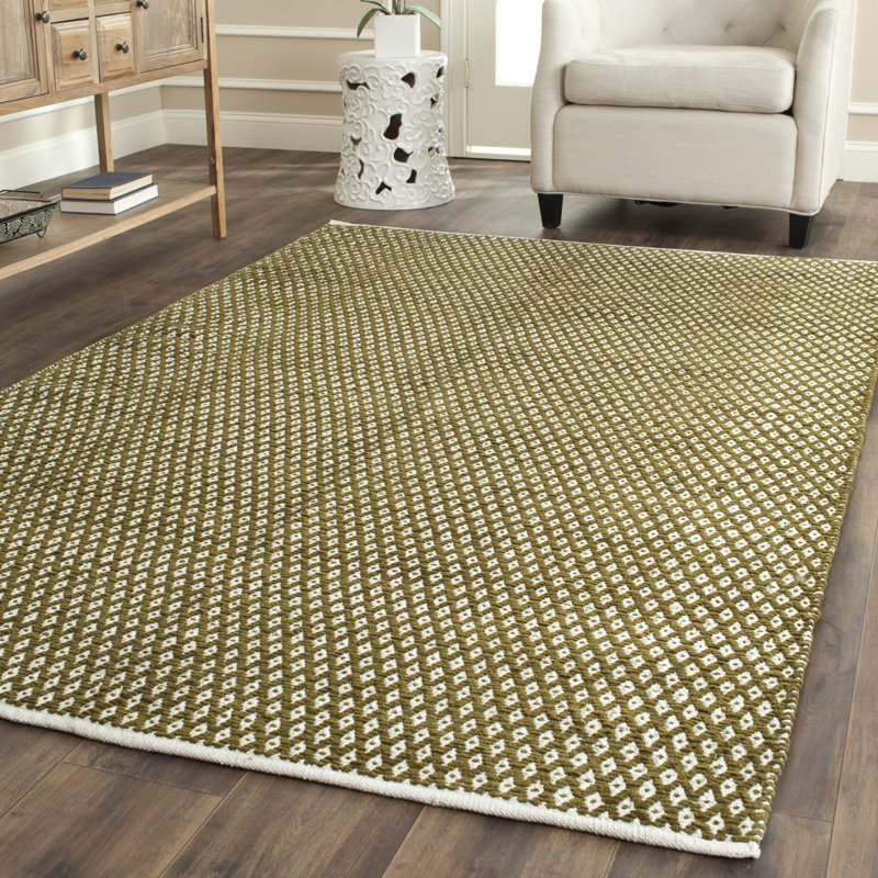 Dannapaola Flat Weave Cotton Geometric Rug, Rectangle 8' x 10'
