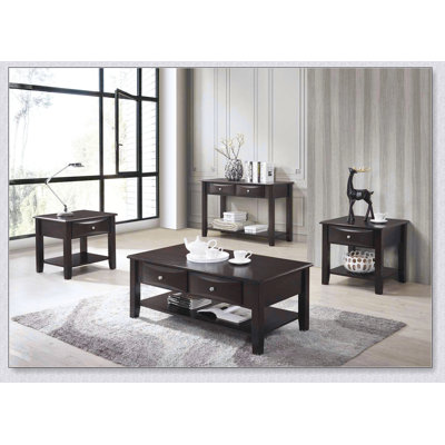 Table de bout élégante avec un tiroir et une tablette ouverte pour une vie moderne et un rangement efficace