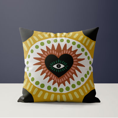 Hana Microsuede Square Throw Pillow