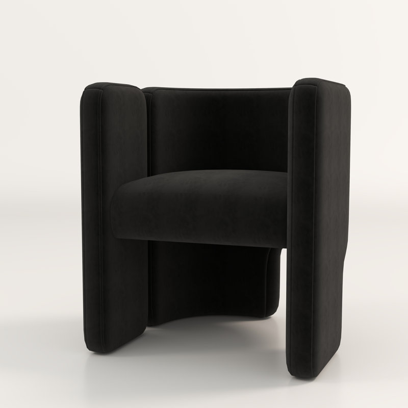 Fauteuil Beall, Noir foncé