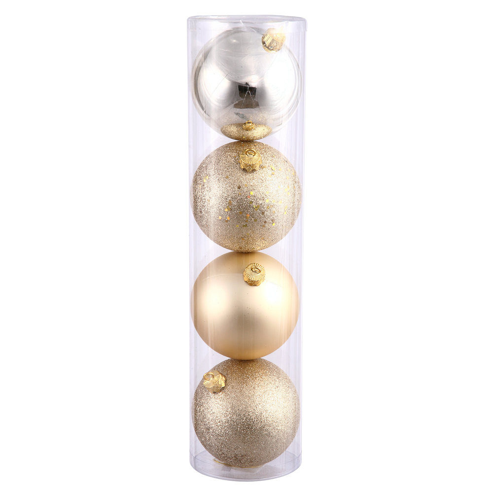 Shatterproof Bauble, Champagne, 4.75"
