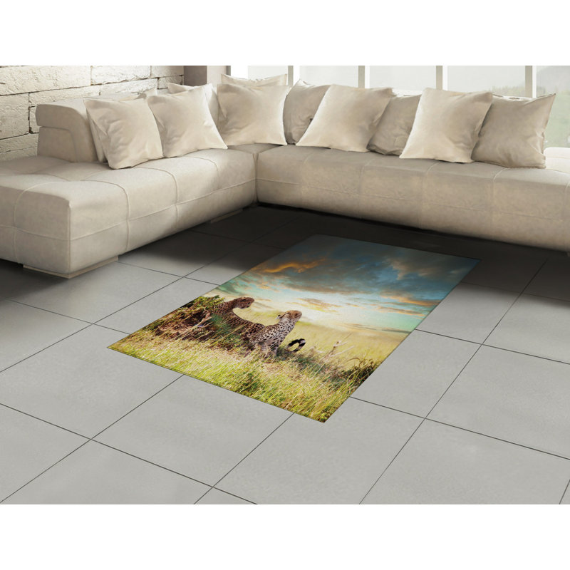 Nicky Animal Print Hand Woven Area Rug, Rectangle 120 x 180cm
