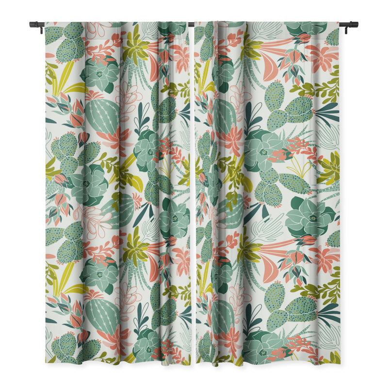 Jackasal Blackout Curtain Pair, 50" W x 84" L