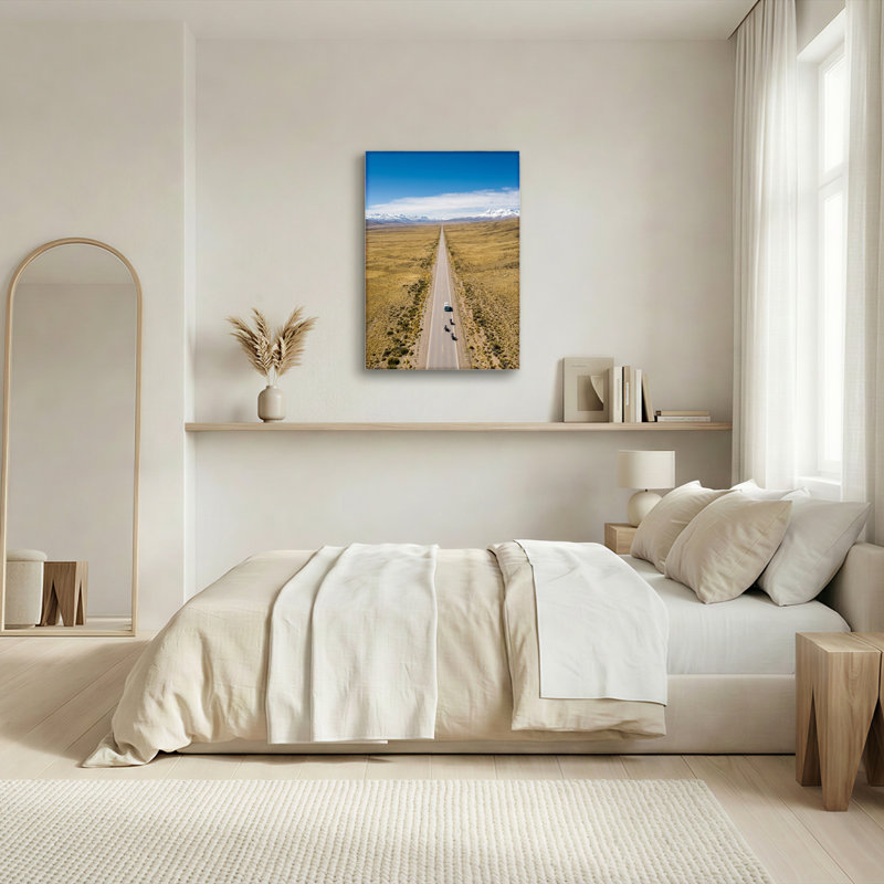 «Desert Road», reproduction d'art sur toile, ensemble de 1, Wrapped Canvas, H 24 po x l 18 po