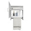 19.7" H X 17.7" W White Mirror Cabinet With Towel Rack - And Functional For Bath Kitchen, Two Interior Shelves Rack, 19.7"x17.7", Contemporary Practical Ideal Bathroom &-531901167