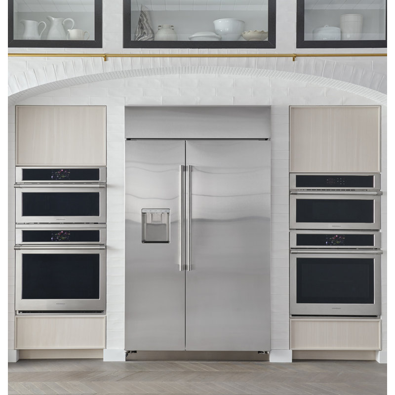 Monogram 48" Built-In Side-By-Side Refrigerator With Dispenser, Minimalist