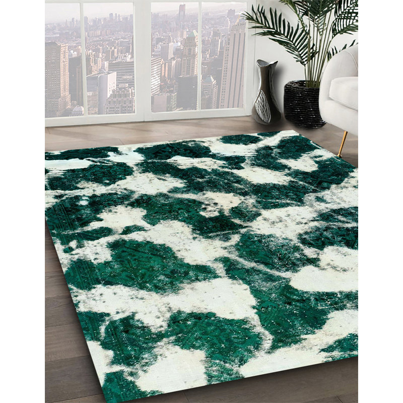 Abstract Indoor Rug, Square 6'