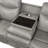 Bayshore 88.5" Modern & Contemporary Faux Leather Double Reclining Sofa with Integrated Drop-Down Console, Hidden Storage Drawer-1394368400