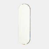 Navona Oval Metal Beveled Mirror