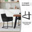 46.5cm H Velvet Upholstered Upholstered Back Cantilever Chair-94702030