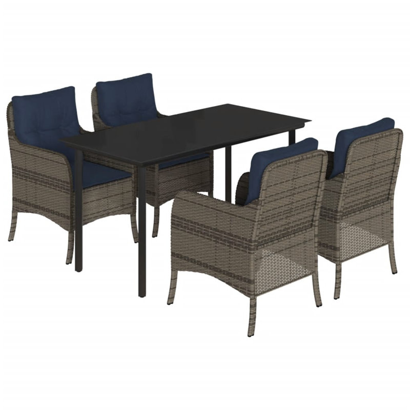 Table rectangulaire 5 pièces Vidaxl