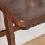 Bureau d'ordinateur 100% bois d'hévéa massif, bureau d'écriture rétro en noyer avec tiroir, structure robuste en A, table d'étude de bureau à domicile standard de 39,37 po x 21,65 po, 0,71 po d'épaisseur