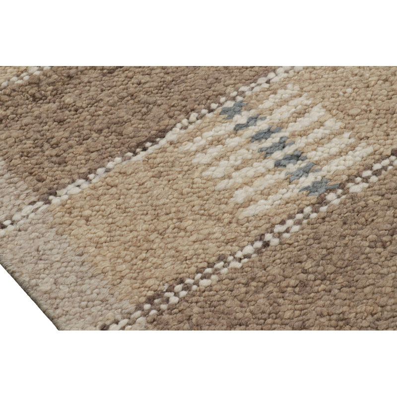 Scandinavian Wool Geometric Area Rug, Rectangle 10' x 14'