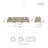 Brinsley 135" Modern Modular Sofa with Microfiber Fabric, Reversible Cushions, 5 Pillows-1415106254