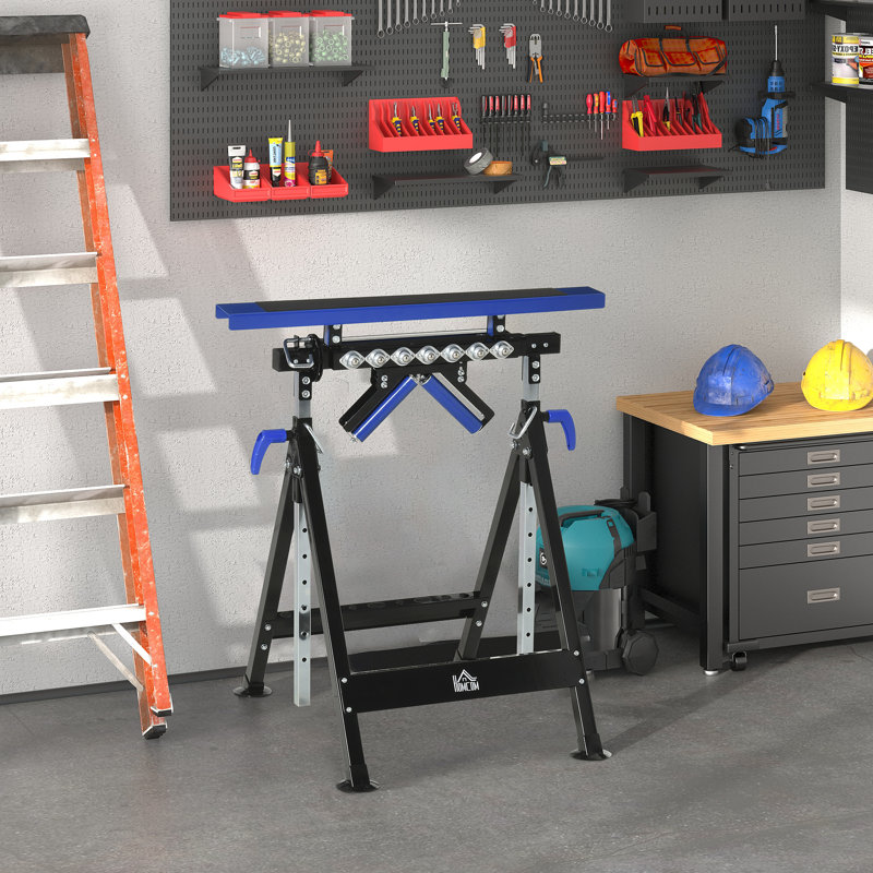 Clique 75cm W Metal Top Height-Adjustable Workbench