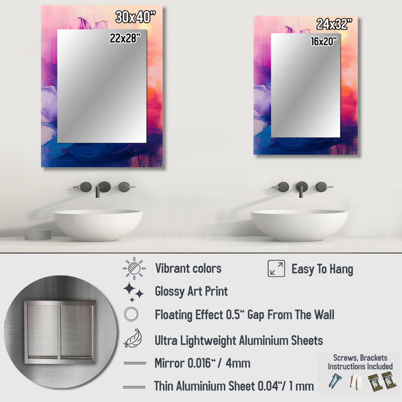 Doré Ethereal Dream II - miroir mural, art décoratif, 32 po x 24 po