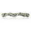 3-1/2” C TO C BALI PULL; ERINITE GREEN & LT. COLORADO TOPAZ CRYSTAL MUSEUM-1515729378