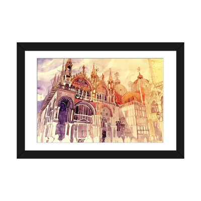 « coucher de soleil dans venice » par maja wronska, impression sur toile