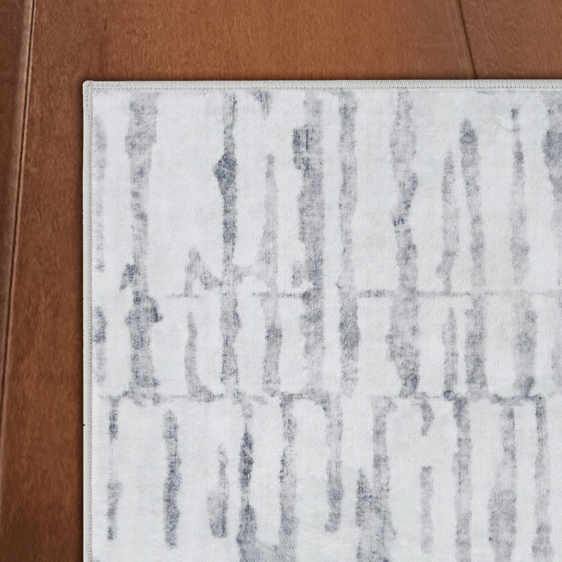Wyatt & Ash Strata Texture Machine Washable Dream Mink Rugs 1-Piece, Rectangle 9' x 12'