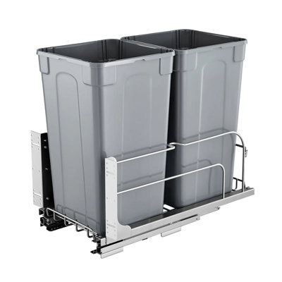 Poubelle escamotable sous l'armoire, bac de recyclage robuste pour évier de cuisine