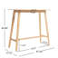  Table de bar en bois, design moderne et élégant, finition noyer naturel pour bar à domicile, pub ou espaces compacts, naturel-1545877325
