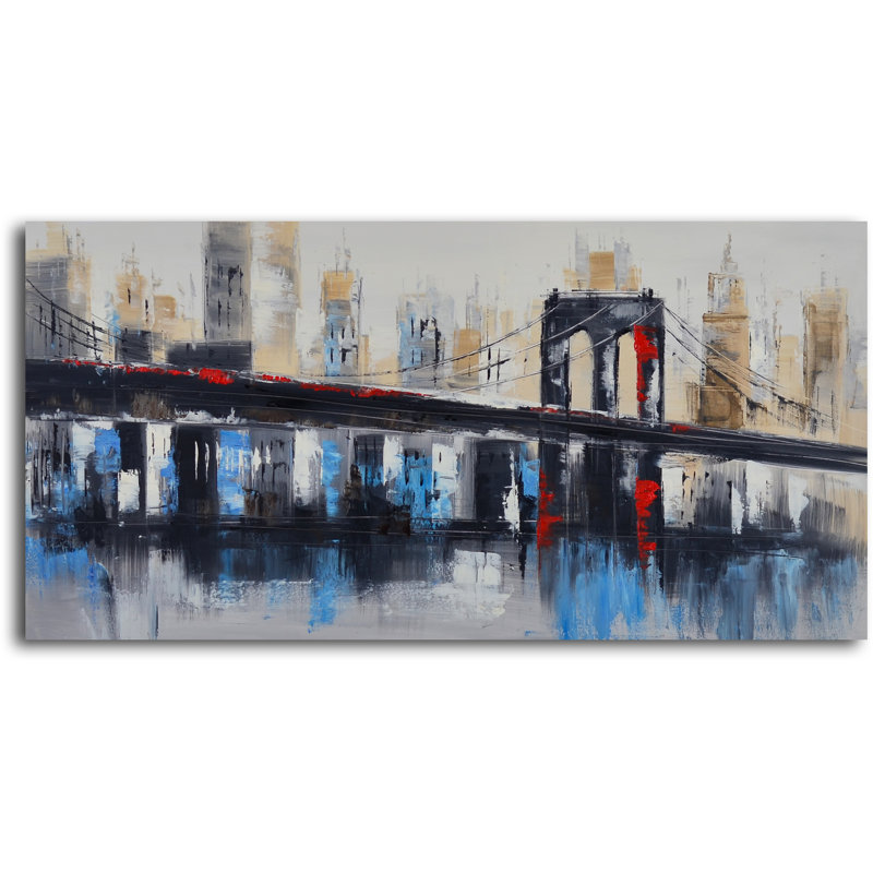 « bridge to centre-ville », peinture sur toile tendue