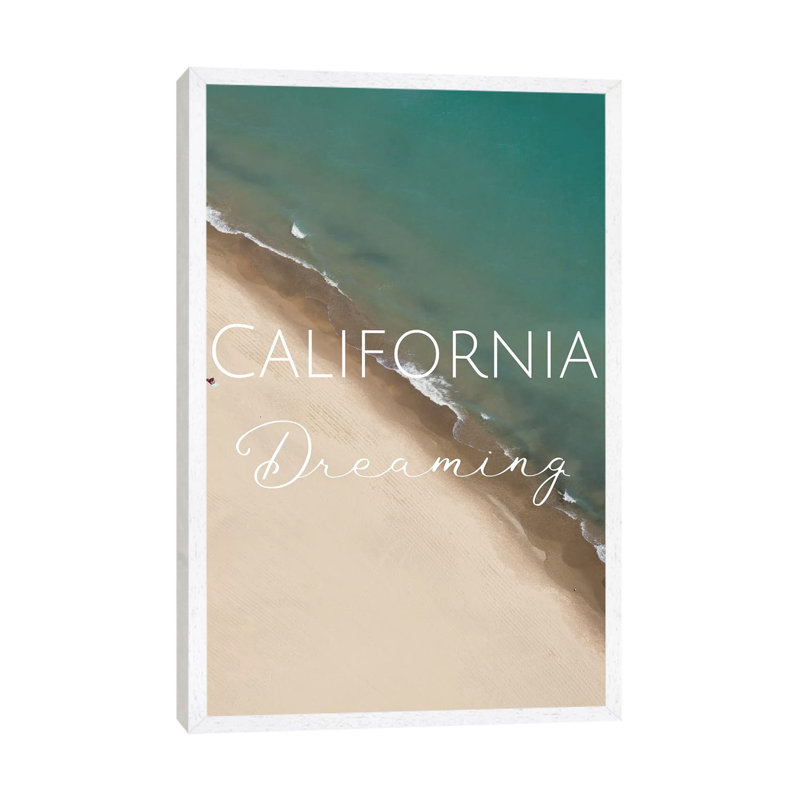 California Dreaming - Print on Canvas, White Framed, 101.6 cm H x 66.04 cm W