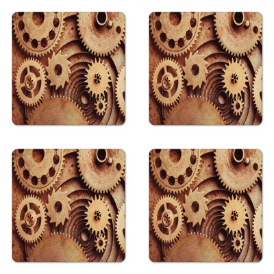 Square 4 Piece Coaster Set