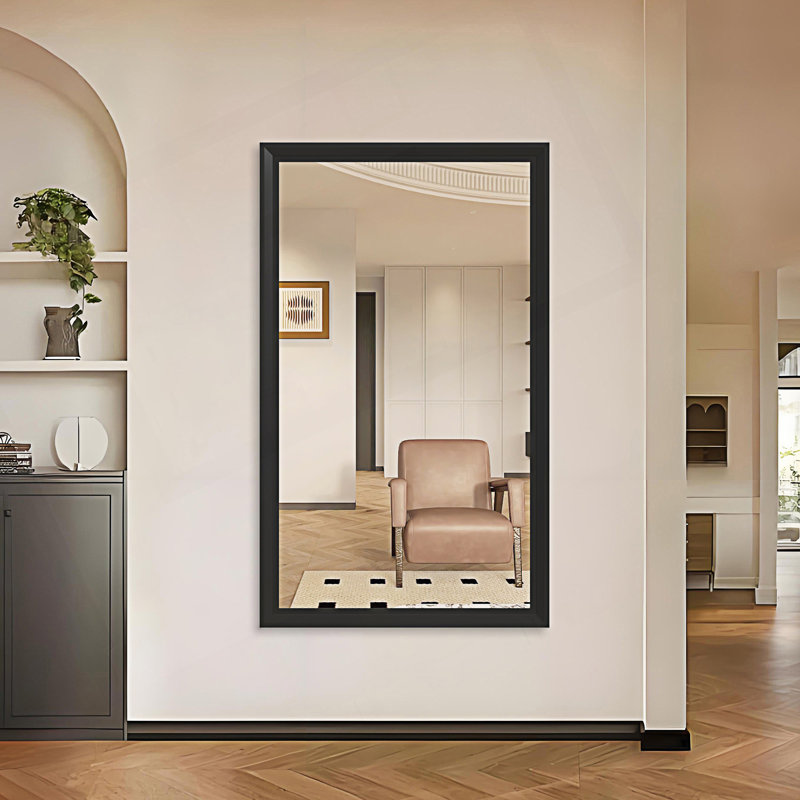 Miroir de salle de bain moderne, 36,05 po x 60,05 po , Noir