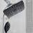 11.8-Inch High-Pressure Rain Shower Head Combo: Dual Handheld & Overhead Modes, 5 Settings, 70-Inch Hose