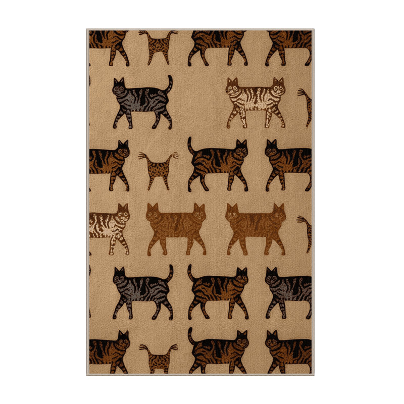  Tapis lavable Sokoke Cats, Tapis de couloir 2 pi x 4 pi